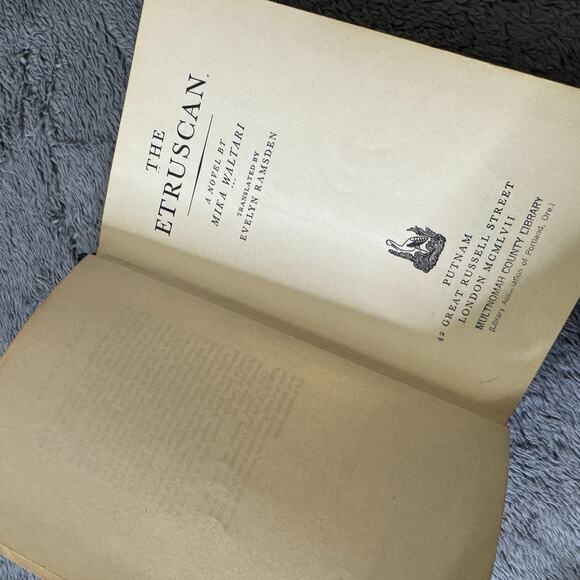 The Etruscan Mika Waltari HC 1957 Vintage Book History - Picture 4 of 8